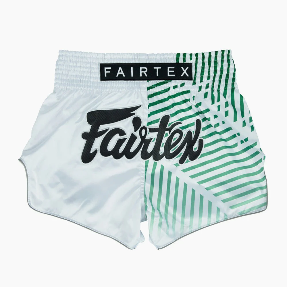 Pantalones kick-thai Fairtex BS1923 Racer Blanco 
