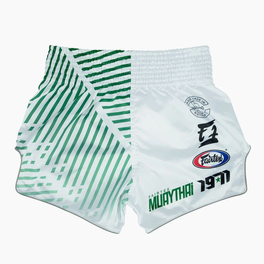 Pantalones kick-thai Fairtex BS1923 Racer Blanco  - Image 2