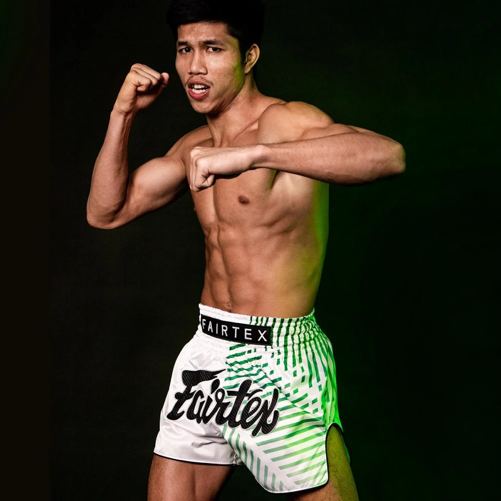 Pantalones kick-thai Fairtex BS1923 Racer Blanco  - Image 3