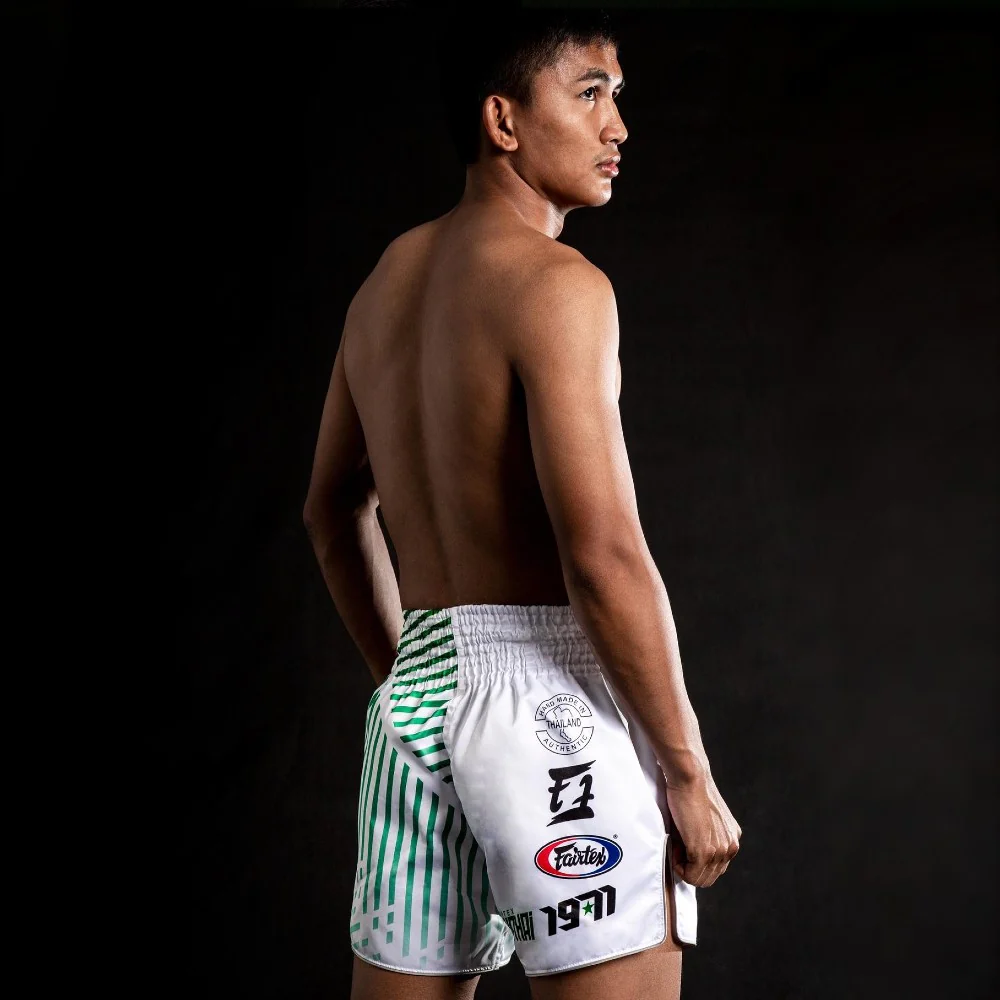 Pantalones kick-thai Fairtex BS1923 Racer Blanco  - Image 4