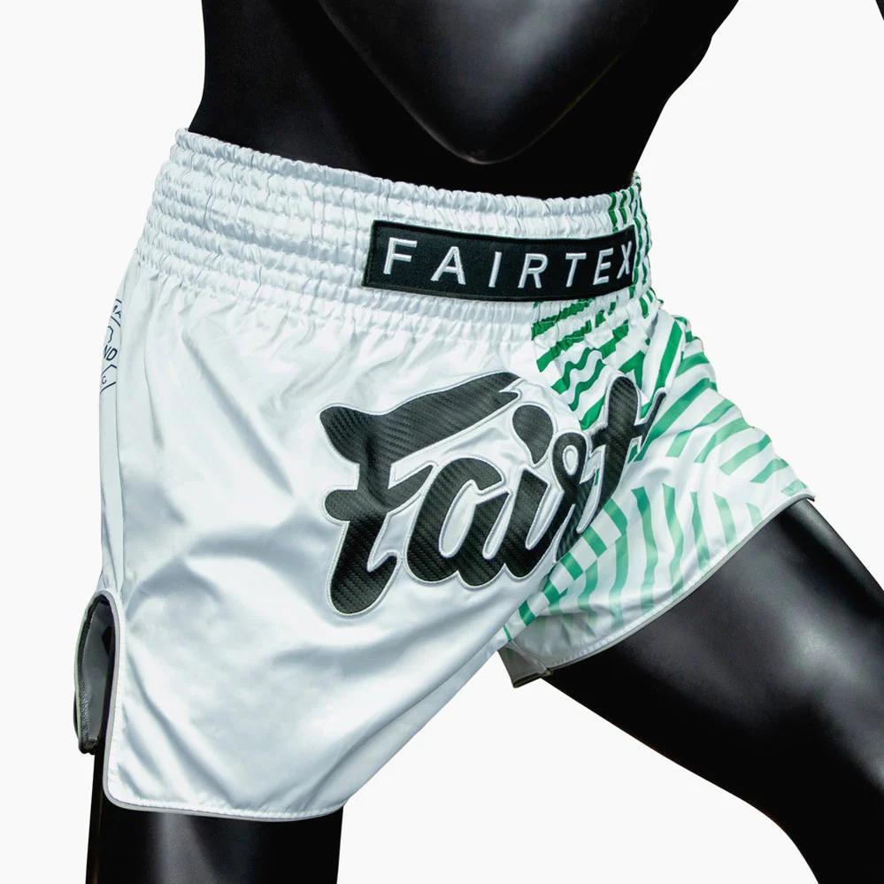 Pantalones kick-thai Fairtex BS1923 Racer Blanco  - Image 7