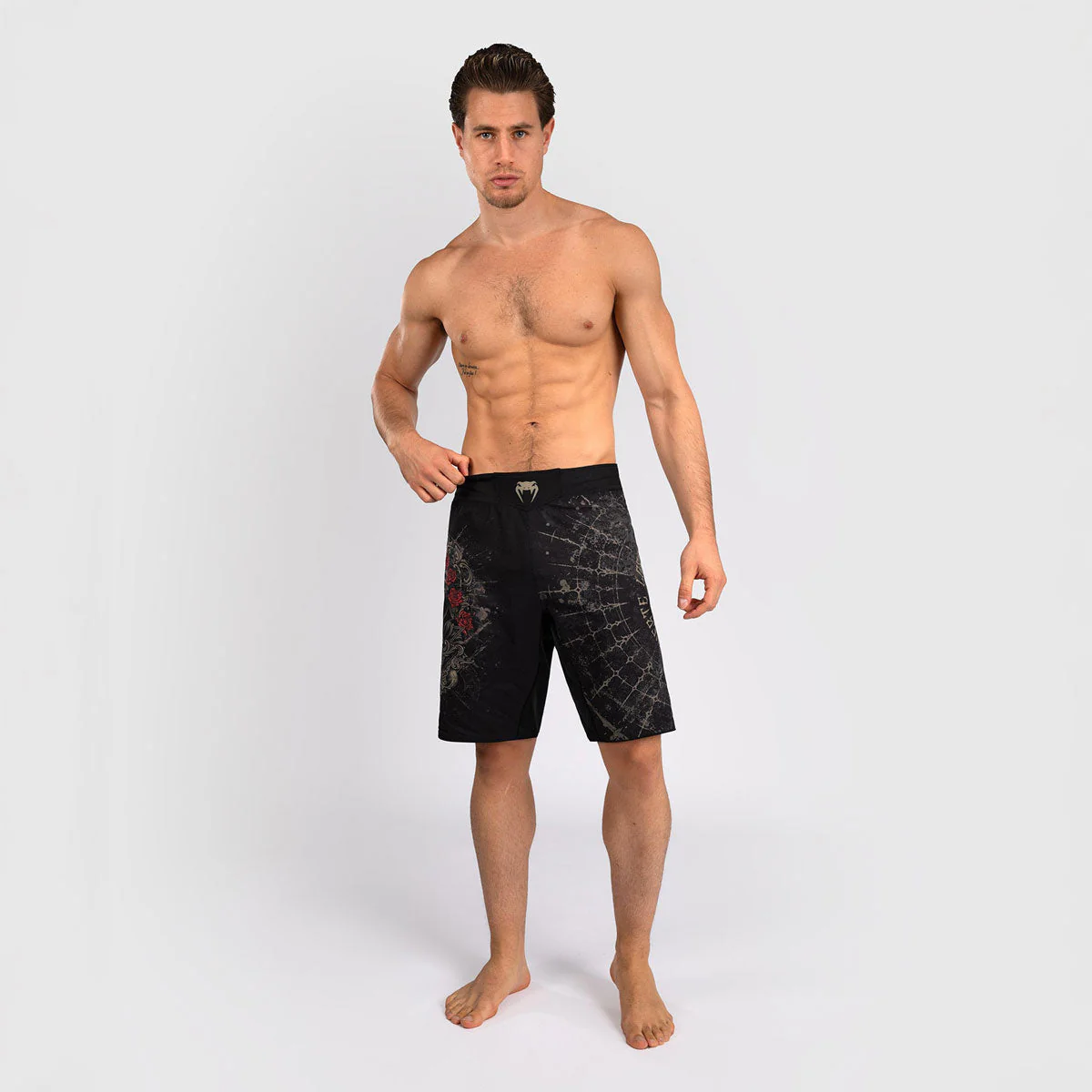 Pantalones MMA Venum Santa Muerte 5.0 Negro-Oro - Image 2