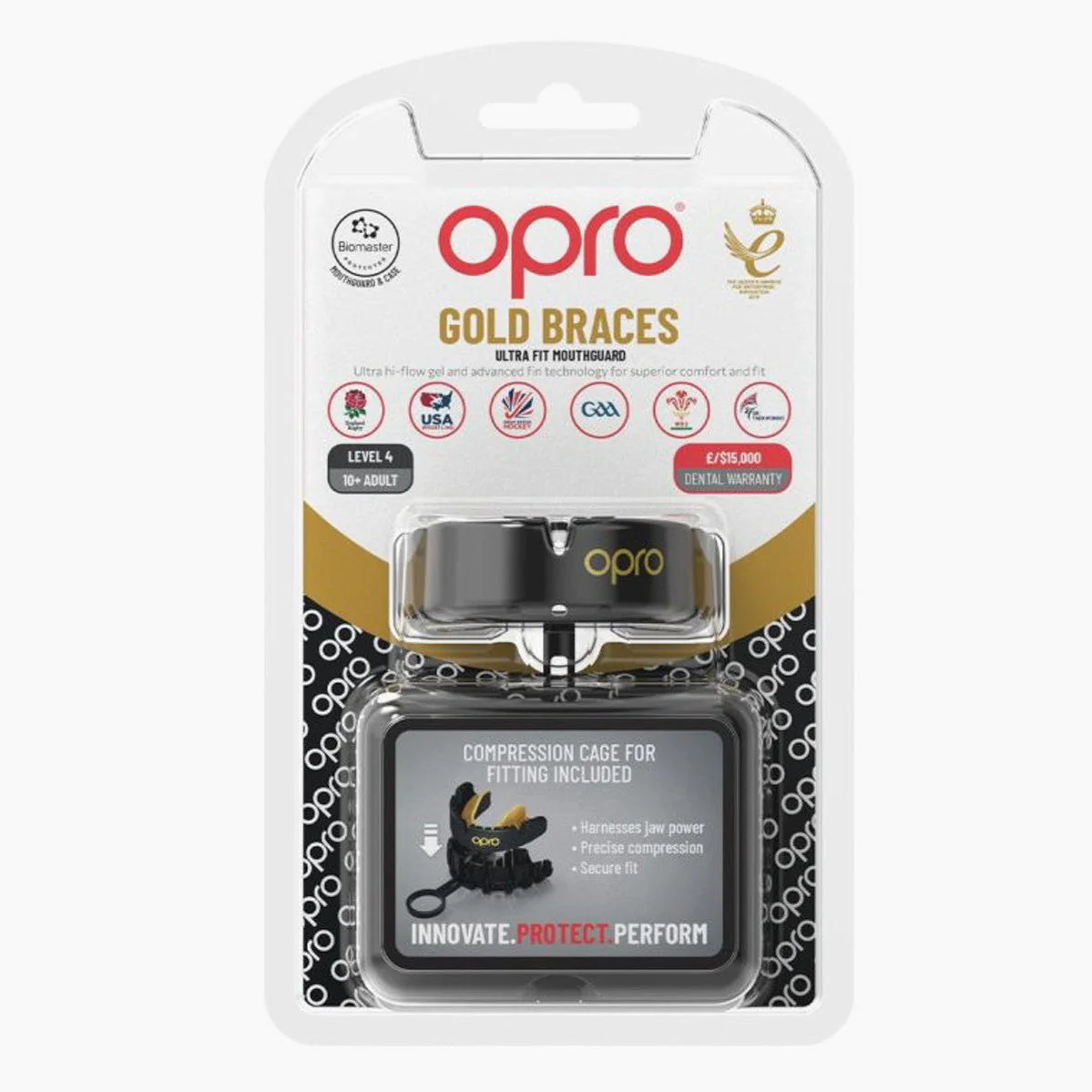 Protector bucal Opro Gold Self-Fit Braces para aparato  - Image 8