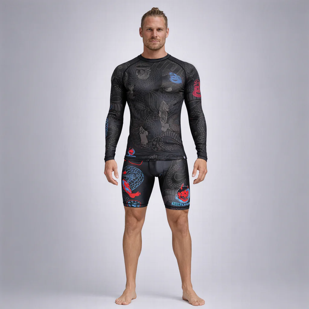 Rashguard Half Sumo Black Mamba Neon mangas largas  - Image 14