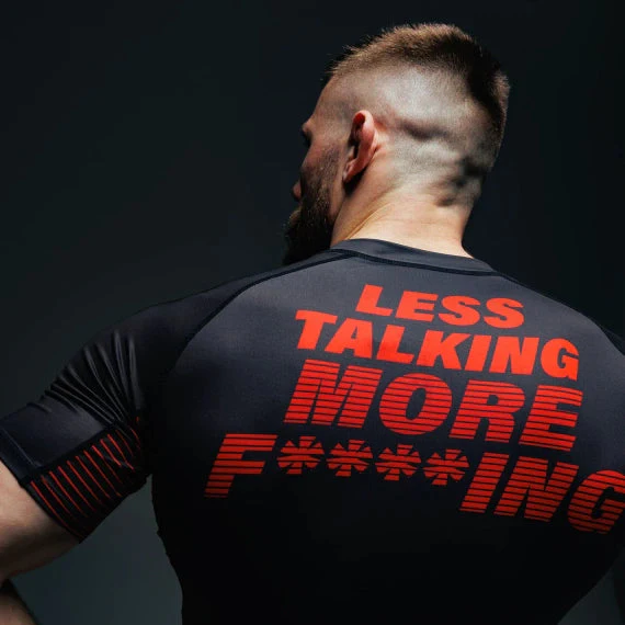 Rashguard Manto Fighting mangas cortas Negro  - Image 4