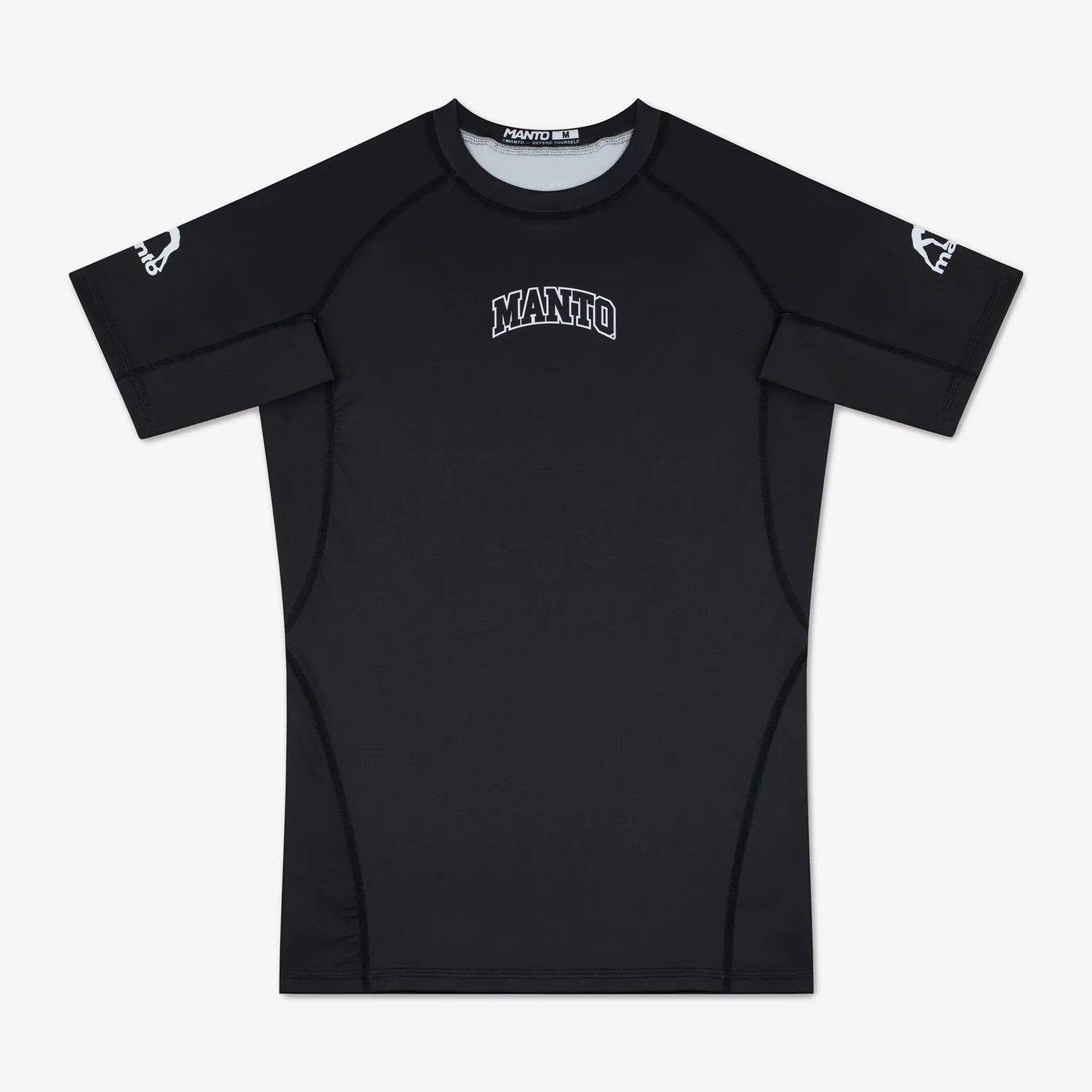 Rashguard Manto Ranked 25 mangas cortas Negro 
