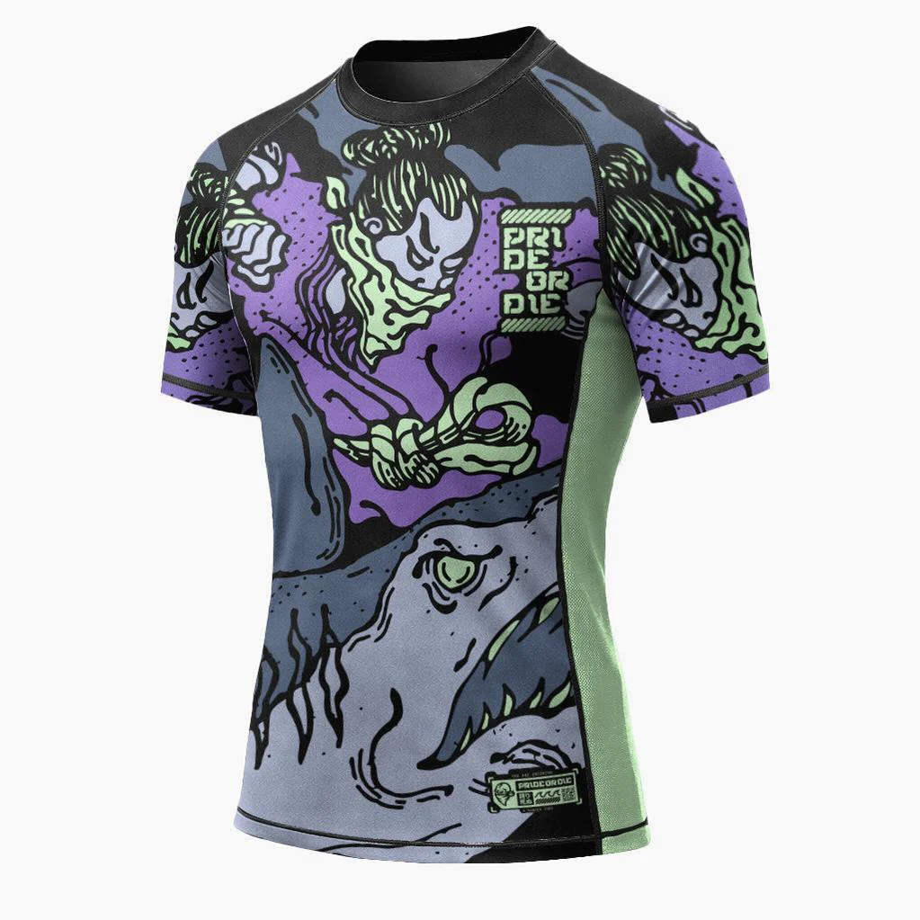 Rashguard Pride or Die Dangerous Water V2 mangas cortas - Image 2