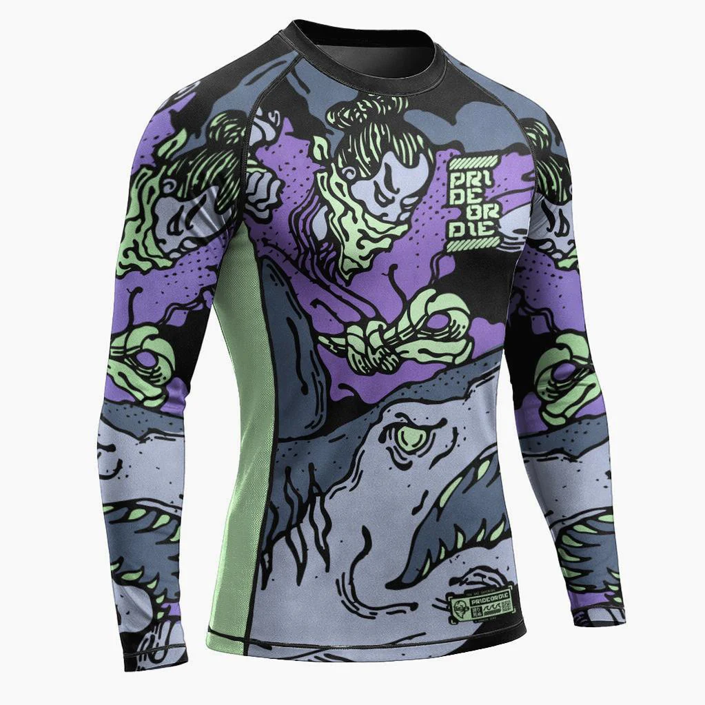 Rashguard Pride or Die Dangerous Water V2 mangas largas  - Image 2