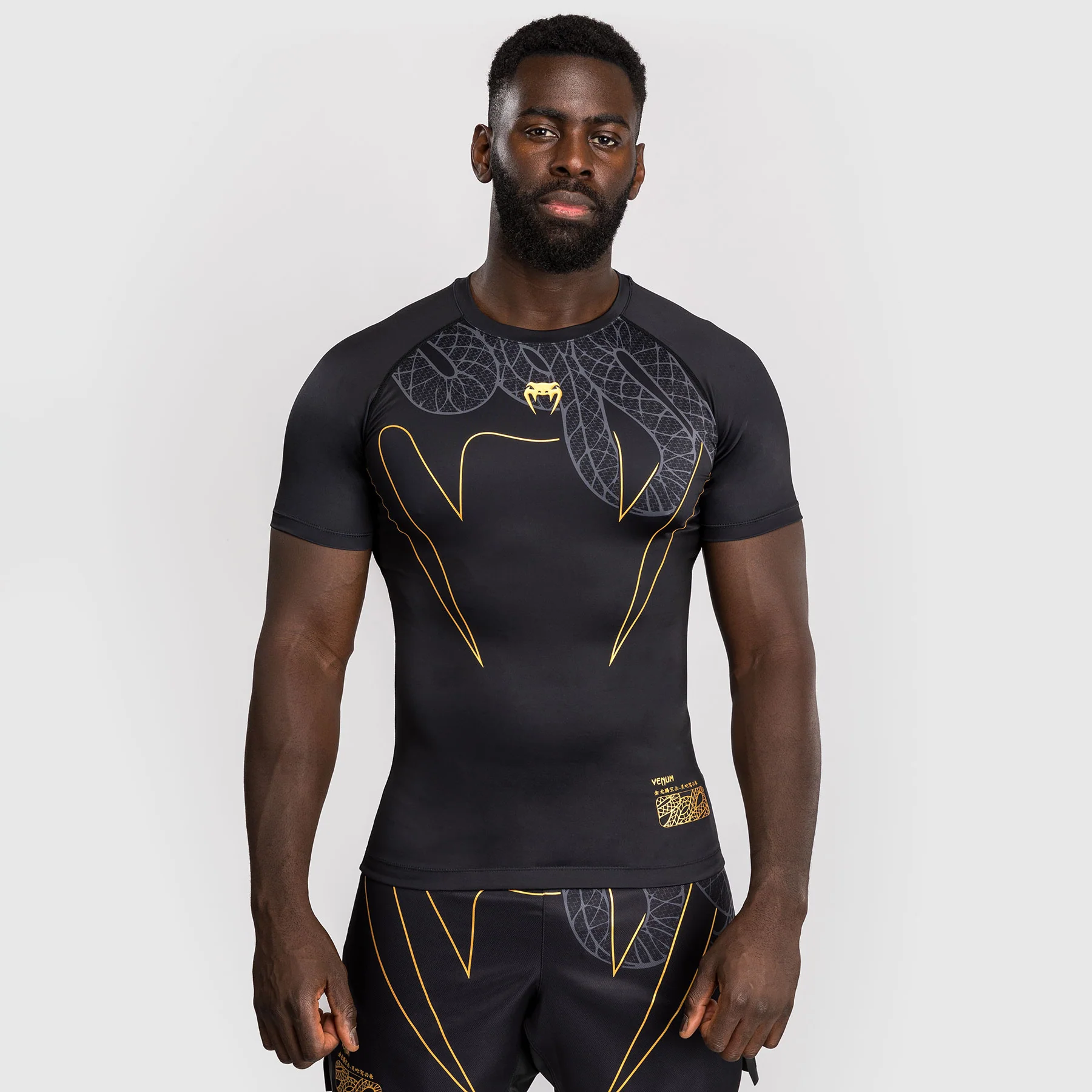 Rashguard Venum Serpenti mangas cortas Negro 
