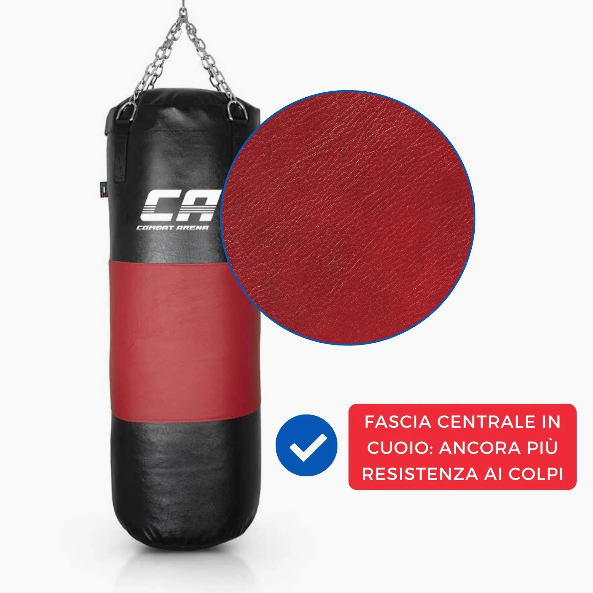 Saco de boxeo Combat Arena Correa de cuero 40 kg  - Image 6