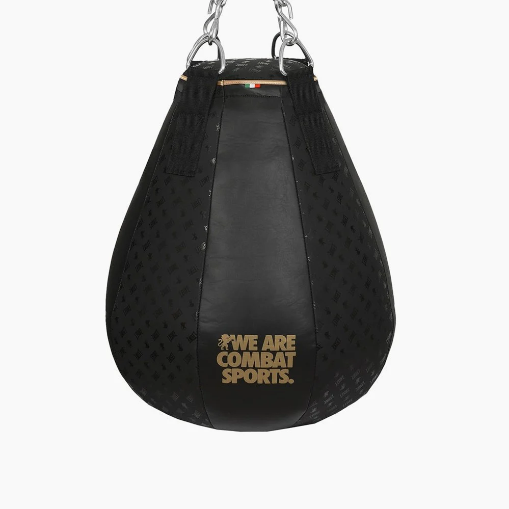 Saco de boxeo Leone 12 kg DNA AT852 Negro-oro  - Image 2