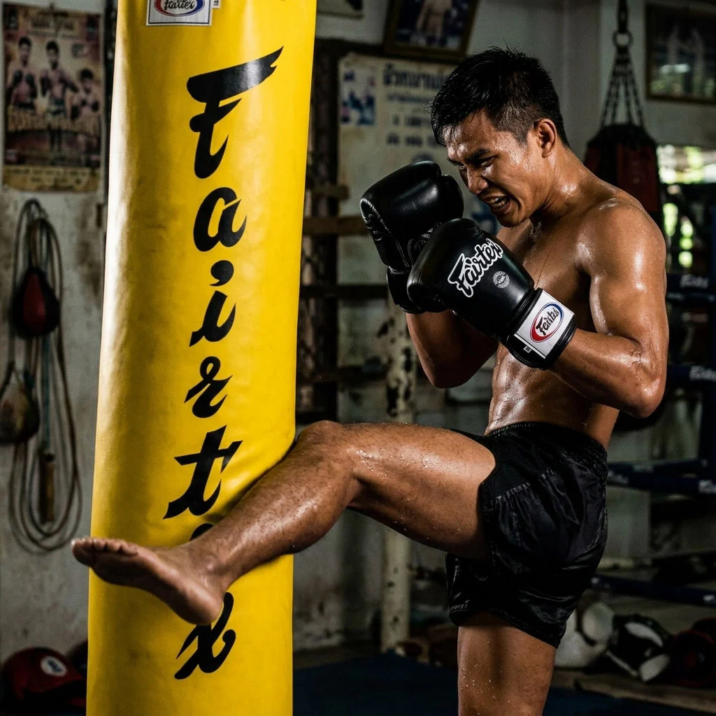 Saco Fairtex HB5 Amarillo 30 kg 120 cm Completo  - Image 4