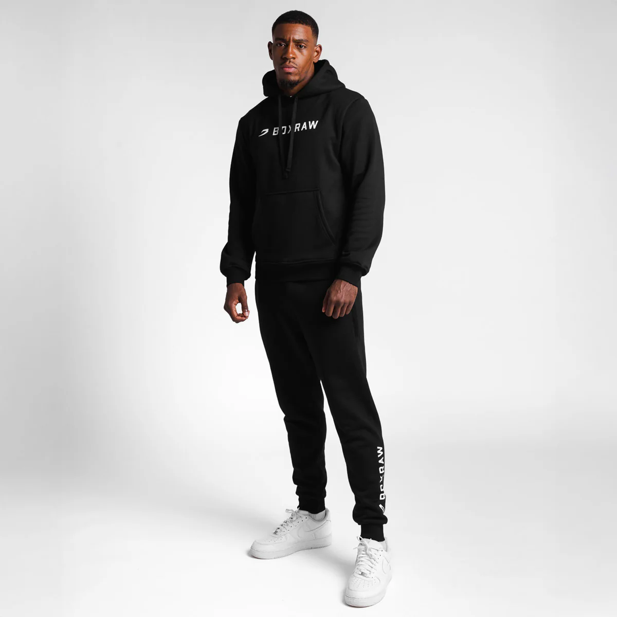 Sudadera Boxraw A.B.C. con capucha Negra - Image 2