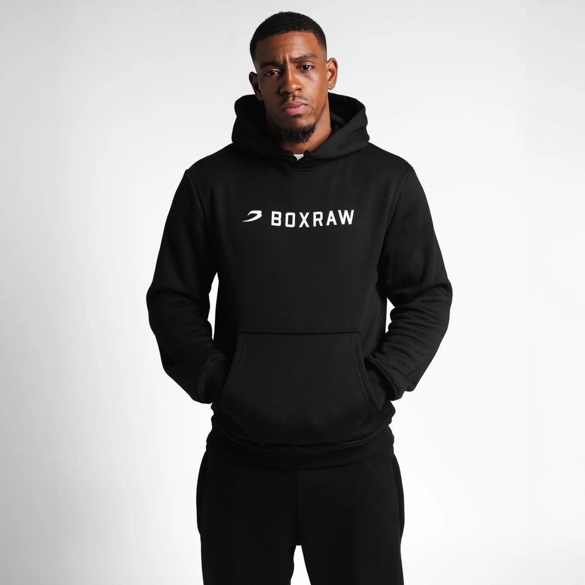Sudadera Boxraw A.B.C. con capucha Negra - Image 4