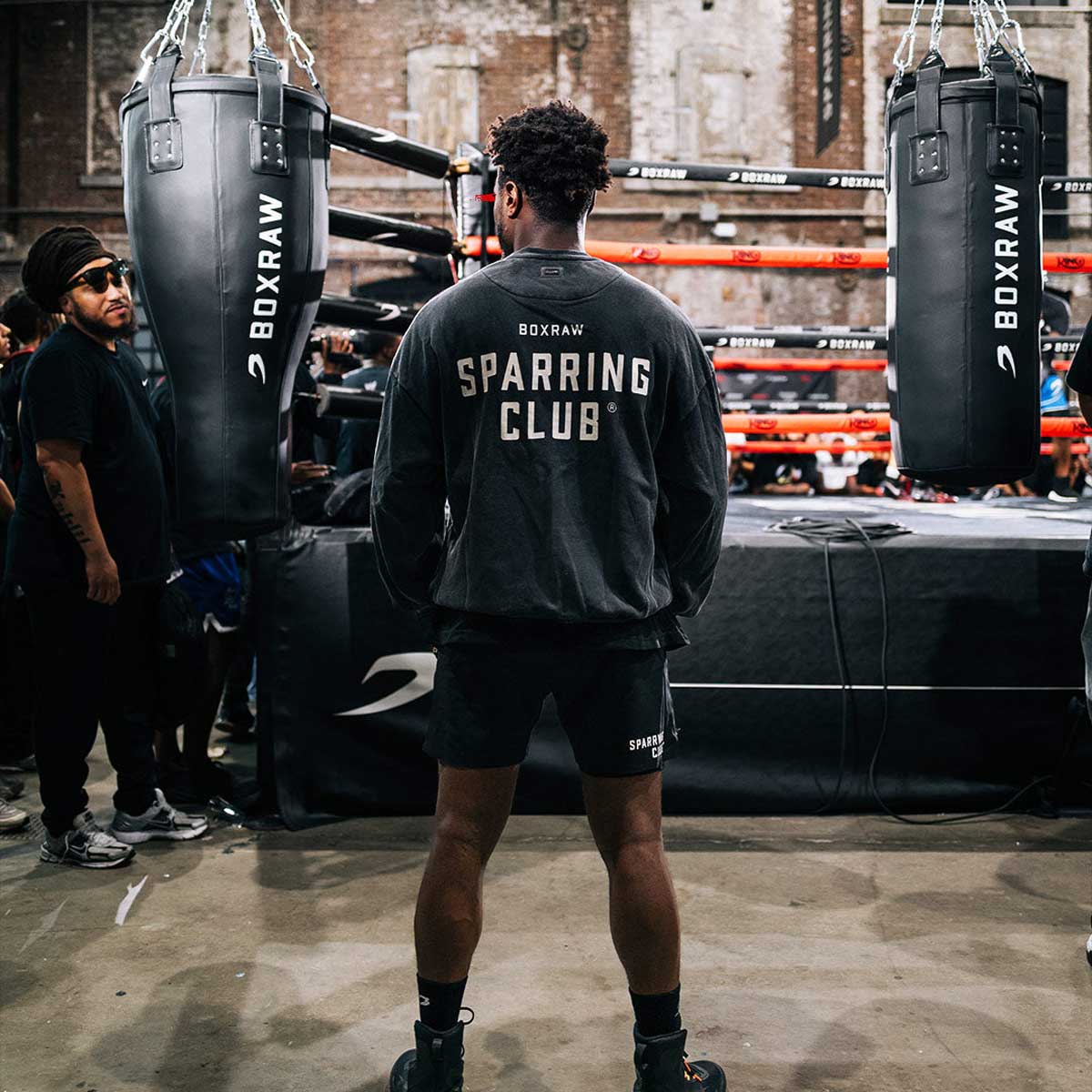 Sudadera Boxraw Sparring Club Oversize Negro  - Image 11