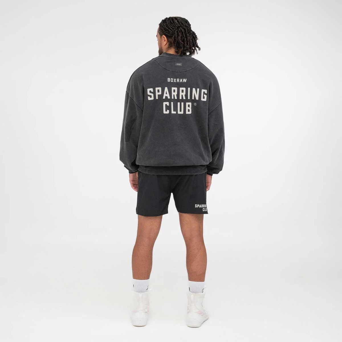 Sudadera Boxraw Sparring Club Oversize Negro  - Image 3