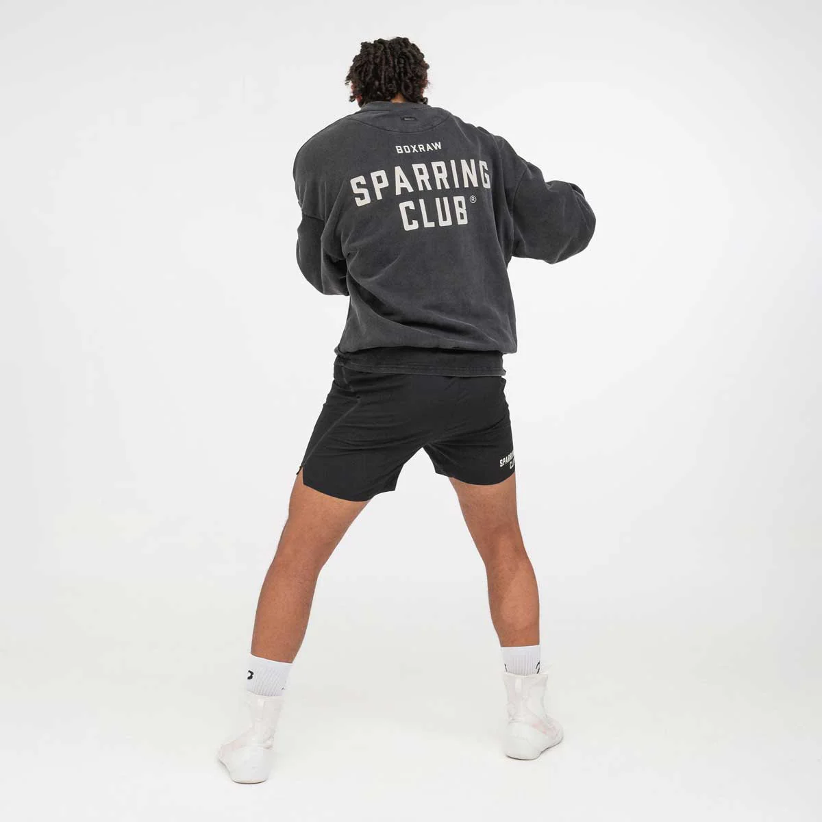 Sudadera Boxraw Sparring Club Oversize Negro  - Image 4