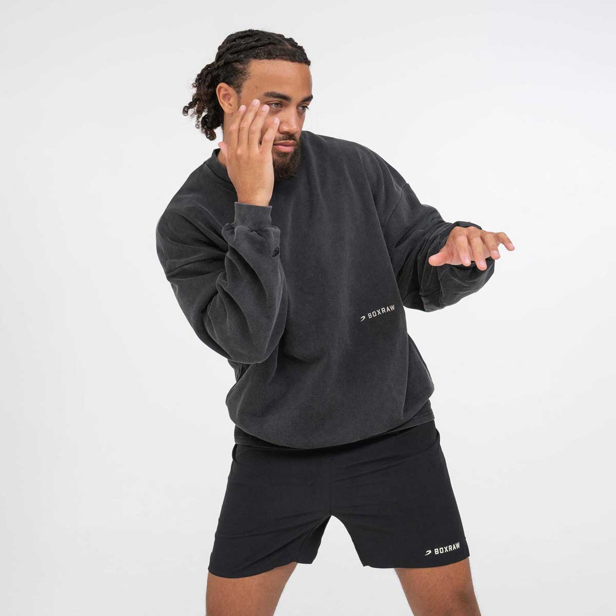 Sudadera Boxraw Sparring Club Oversize Negro  - Image 6