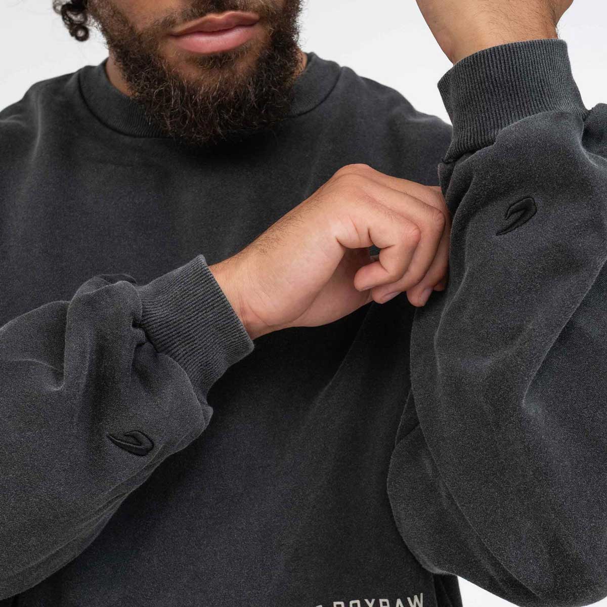 Sudadera Boxraw Sparring Club Oversize Negro  - Image 9