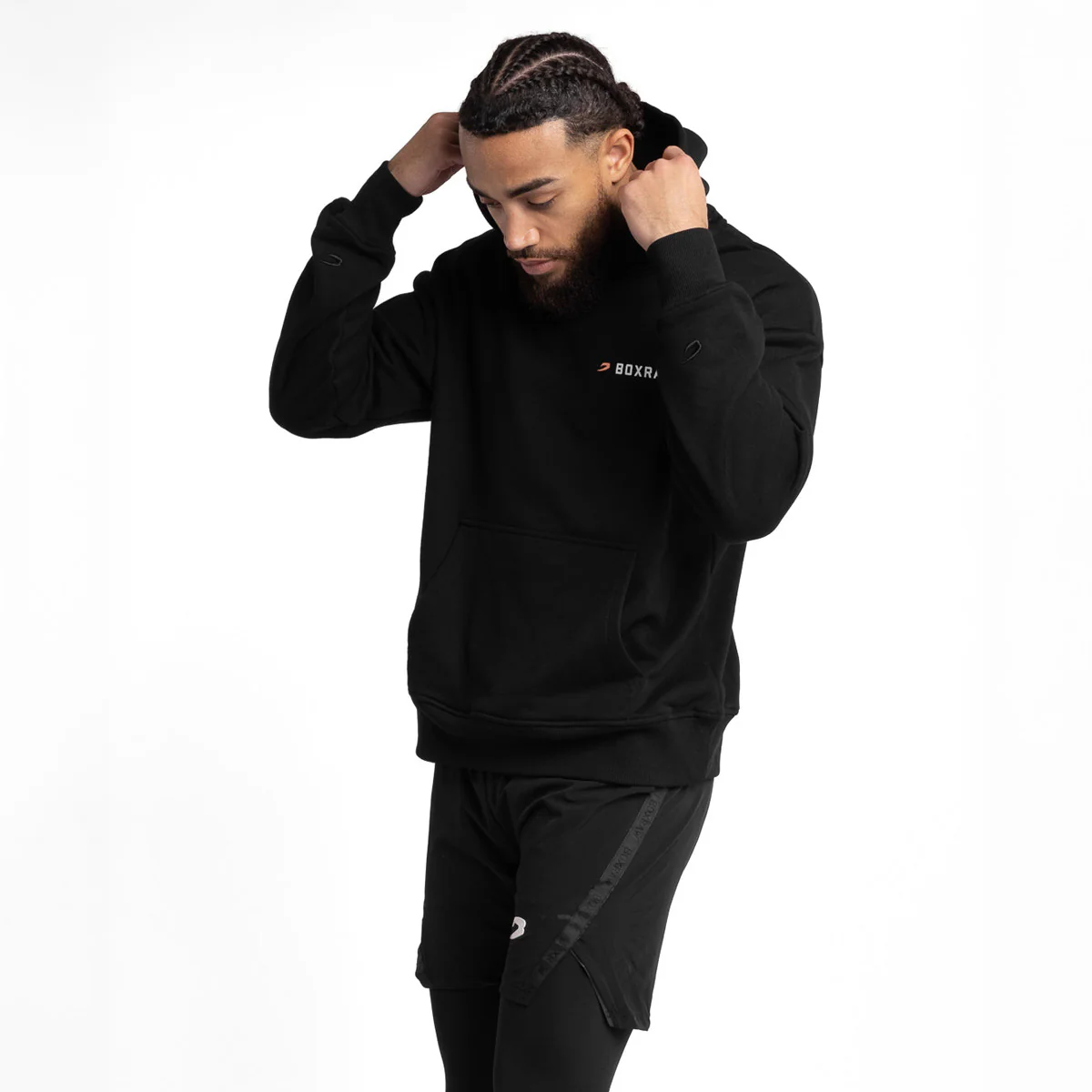 Sudadera Boxraw We Don't Play Boxing oversize con capucha Negra  - Image 4