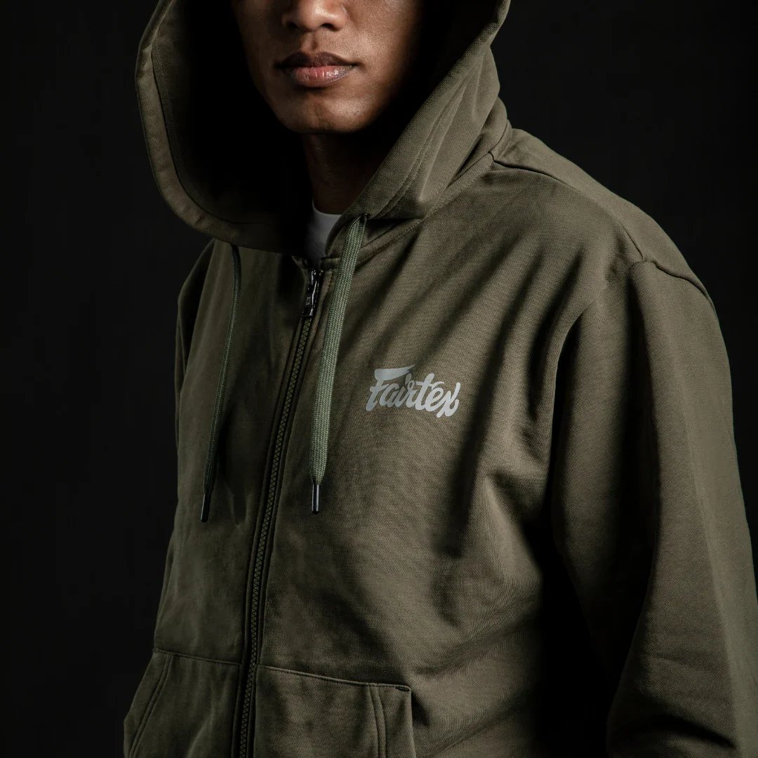 Sudadera Fairtex FHS22 con capucha Verde  - Image 4