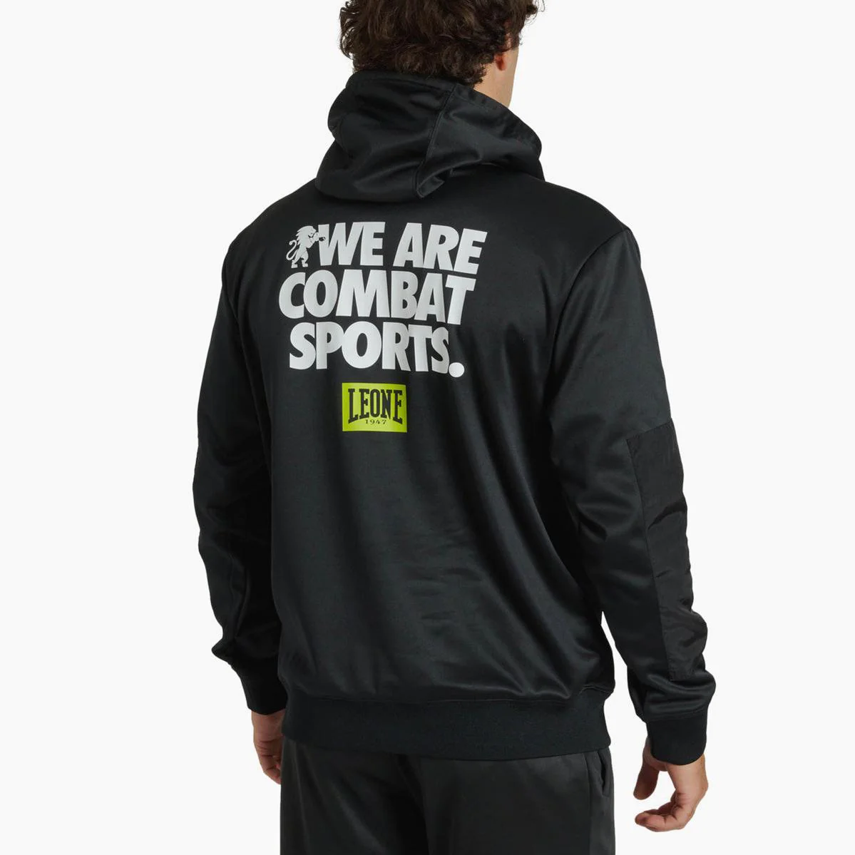 Sudadera Leone Logo Wacs con capucha ABX127 Negro  - Image 2