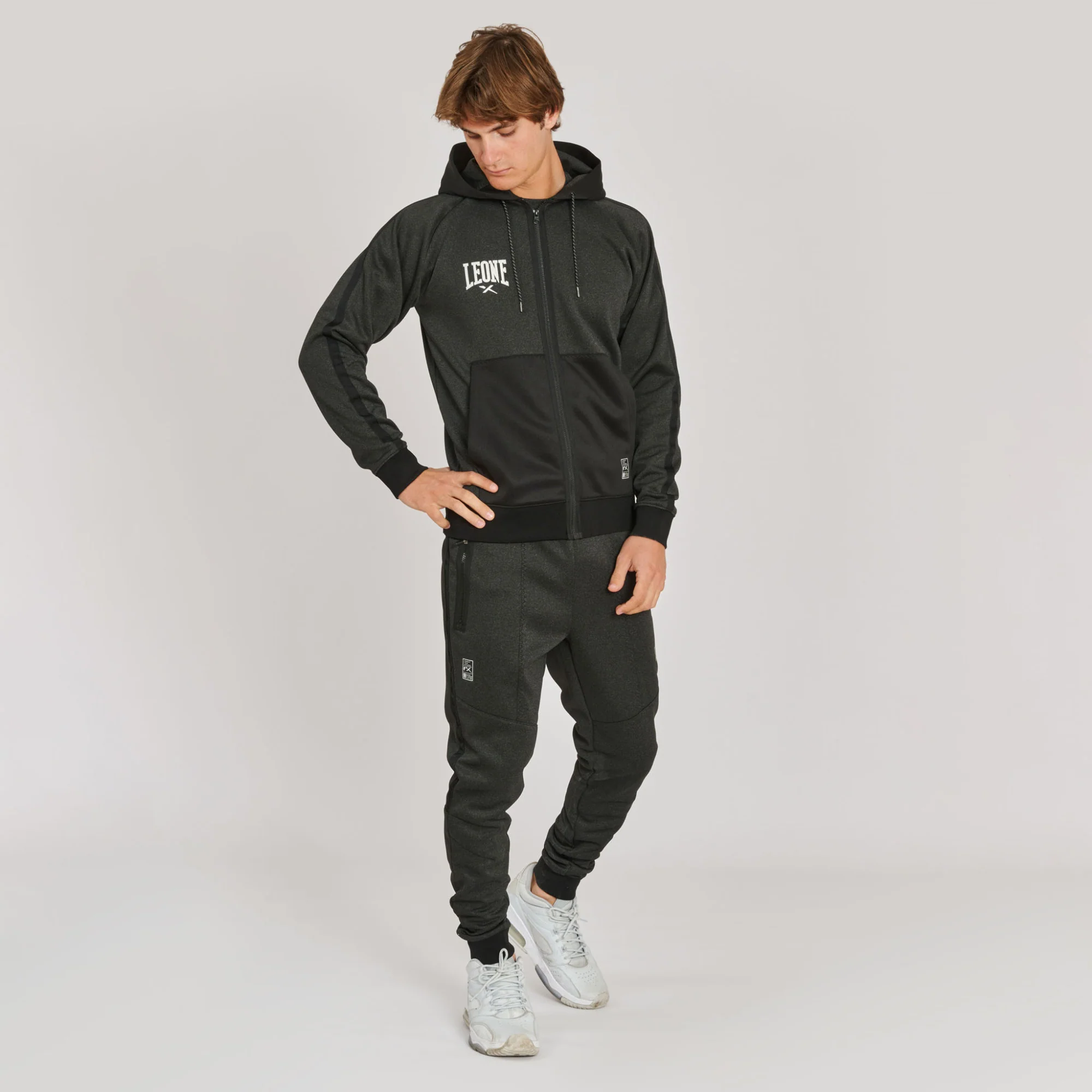 Sudadera Leone Melange ABX611 con capucha  - Image 10