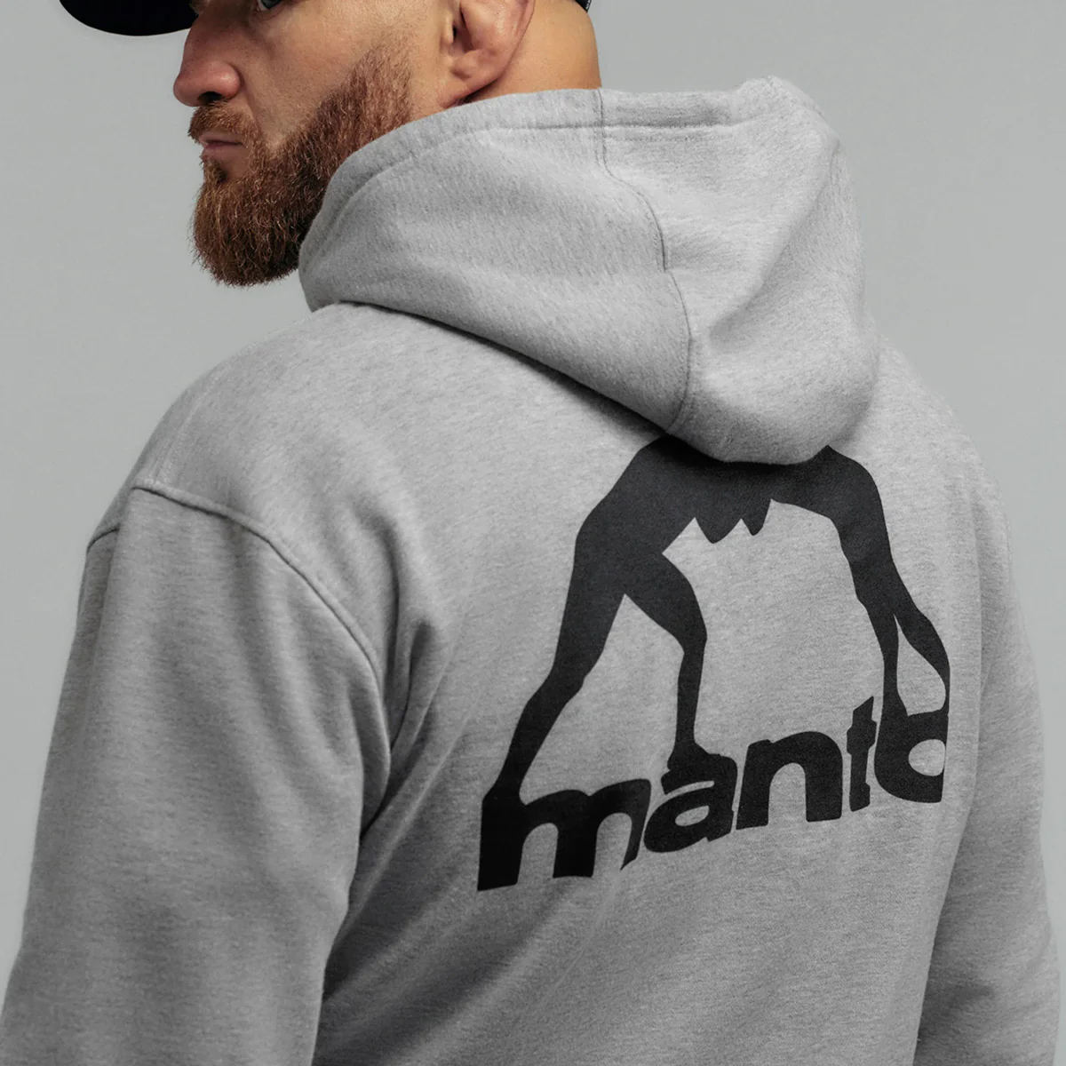 Sudadera Manto Peaceful Violence con capucha Gris  - Image 4
