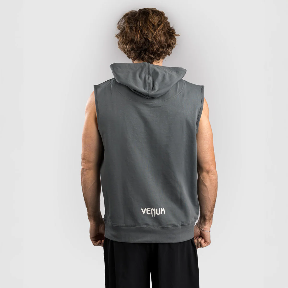 Sudadera sin mangas Venum Sparring con capucha Gris  - Image 4
